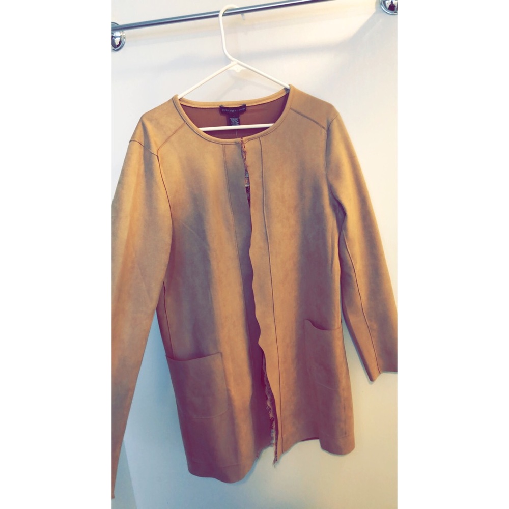 SOLD - Faux Leather Lightweight Coat